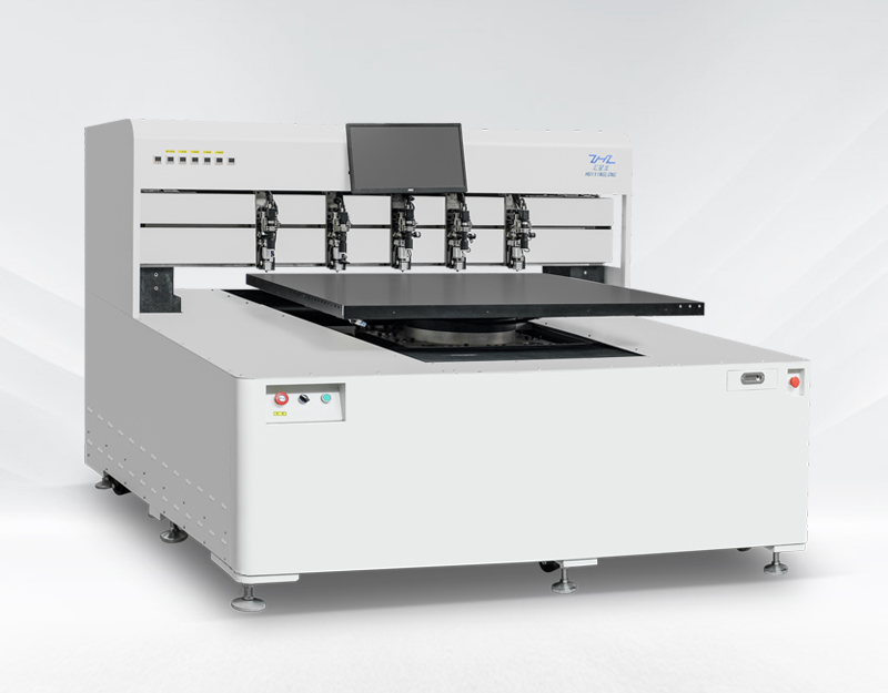Full vision counterpoint four knife cutting machine